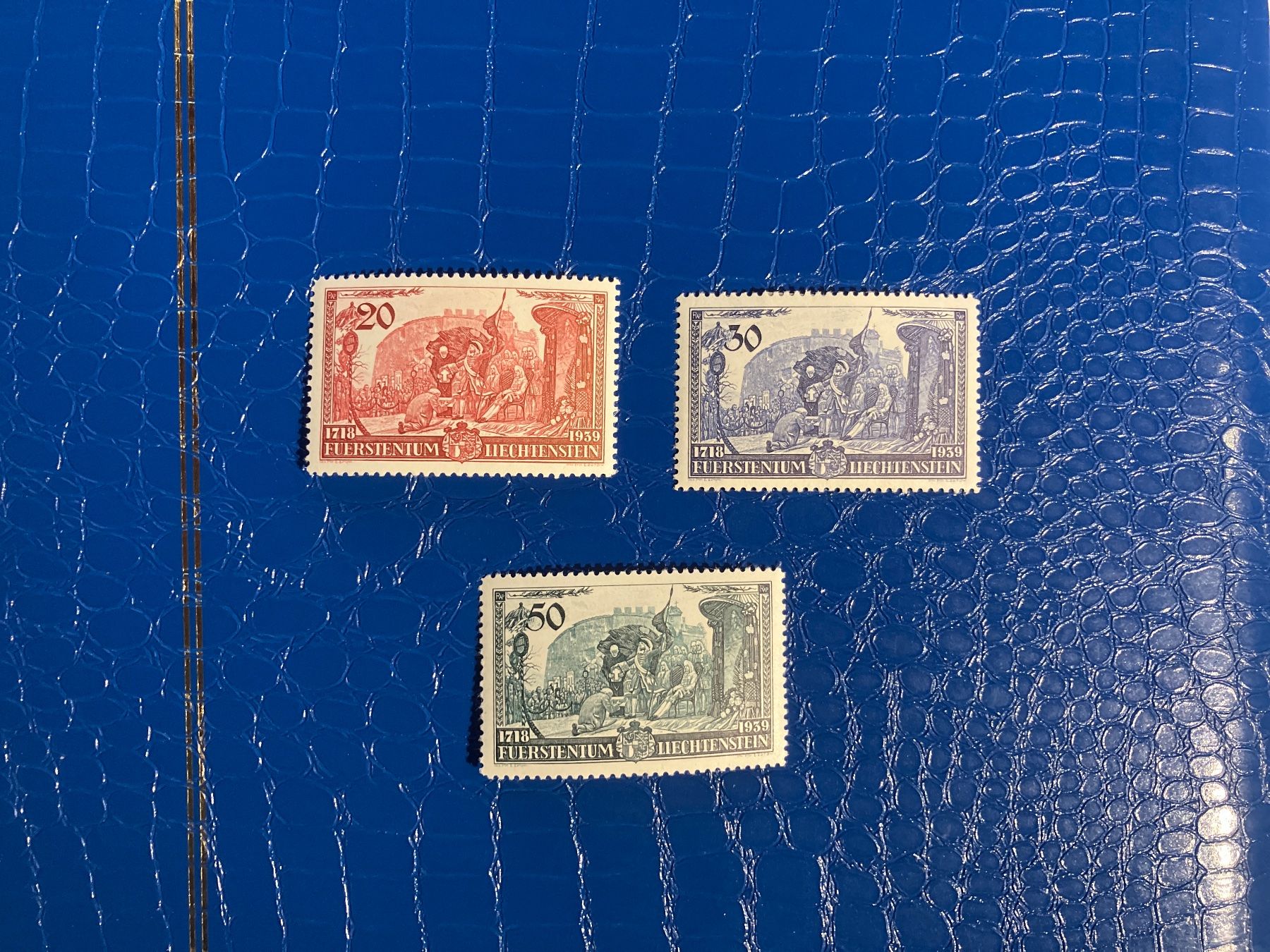 Tutti i francobolli: FL 1939 Huldigungsfeier – Usato da Cunter venduto da Bicasi58