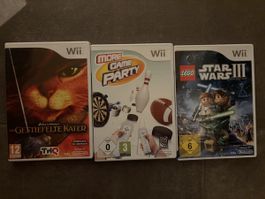 3 Wii Spiele