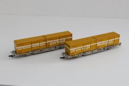 Liliput L240038 Post Containertragwagen Set 4 in top Zustand