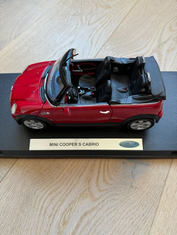 Modellauto MINI COOPER S CABRIO, 1/18, Welly (Neu (gemäss Beschreibung ...