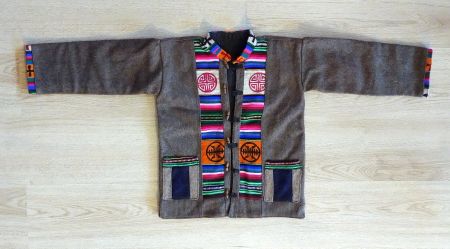 Ethno-Jacke im tibetisch-nepalesischen Stil - Gr. s. Fotos!