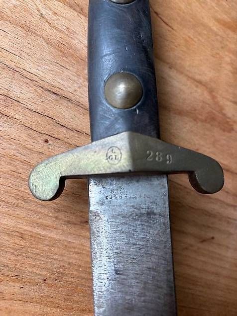 Schweizer Armee Armi bianche: Faschinenmesser / Weidmesser, 289 GL – Usato da Ennenda venduto da glarner58 1