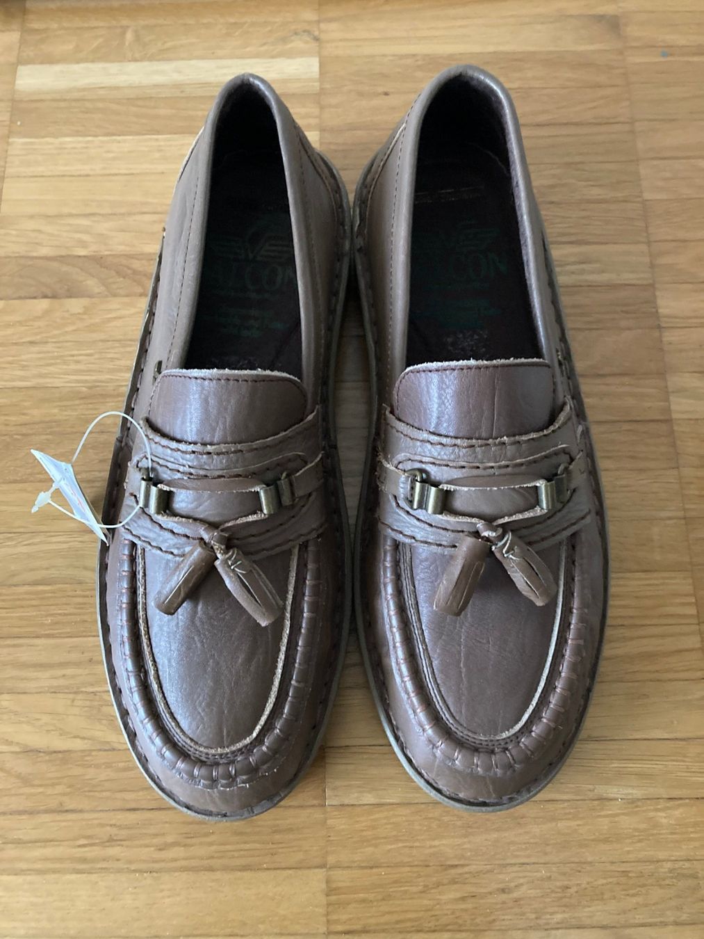 Herrenschuhe: Braune "Falcon" Leder Loafer, Gr. 43 - NEU – Neu (gemäss Beschreibung) aus Basel von Nofretete39 2