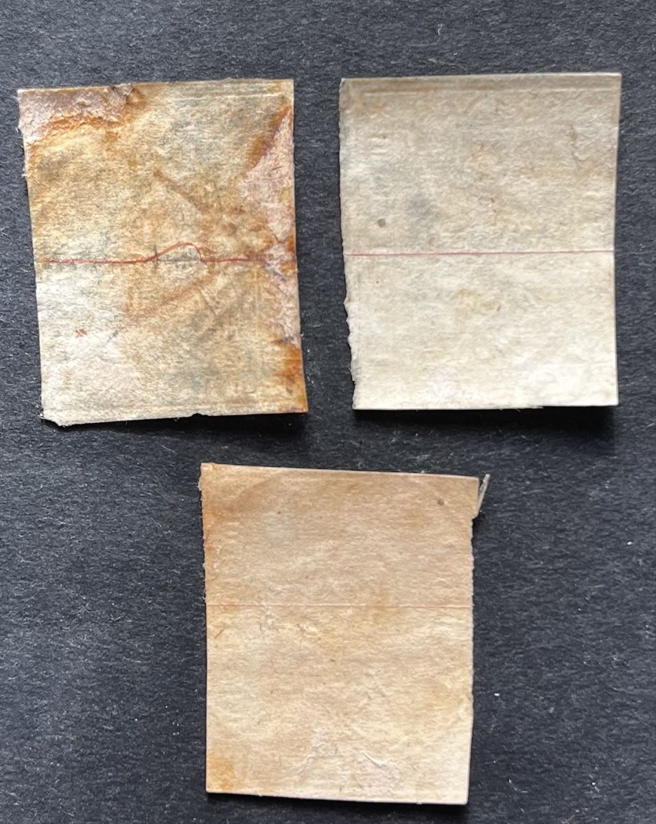 Alle Briefmarken: 3x Strubel 23C Cat. 180.- CHF  – Gebraucht aus Sottens von thigroux 1