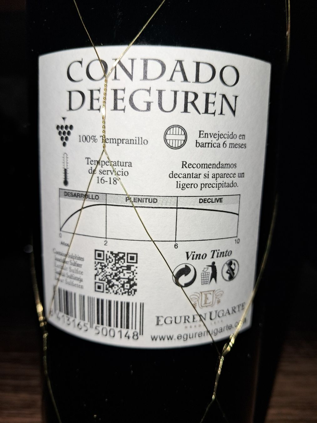 Vino: Condado de eguren tempranillo 2012 – Nuovo e nell'imballaggio originale da Le locle venduto da juliensaran 2