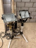 2x Baustrahler mit Stativ