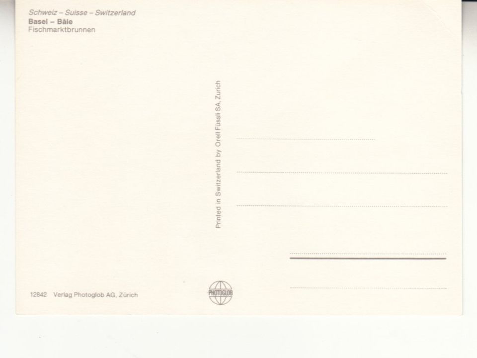 Ansichtskarten: Basel ca. 1970 – Gebraucht aus Bürglen TG von StampGraf 1