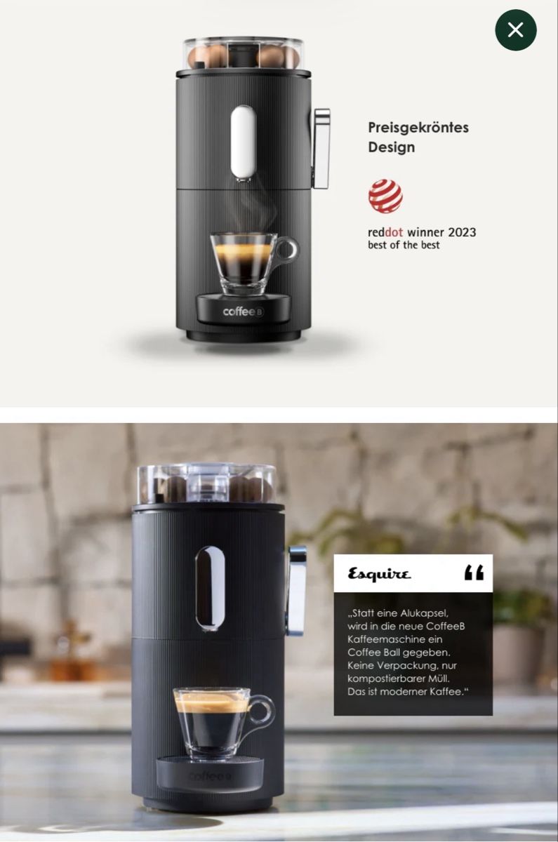 Coffee B Macchine per caffè & Macchine per espresso: CoffeeB Globe capsule-free coffee machine, like new! – Nuovo e nell'imballaggio originale da Stans venduto da lau_5dwp 2