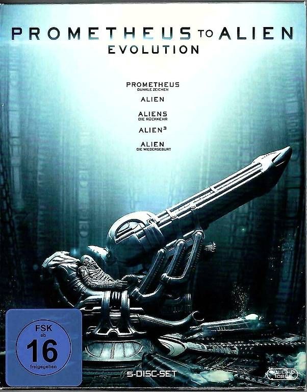 Tutti i DVDs: Prometheus zu Alien The Evolution Collection - 5 Blu-ray – Usato da Dörflingen venduto da Super-Bob