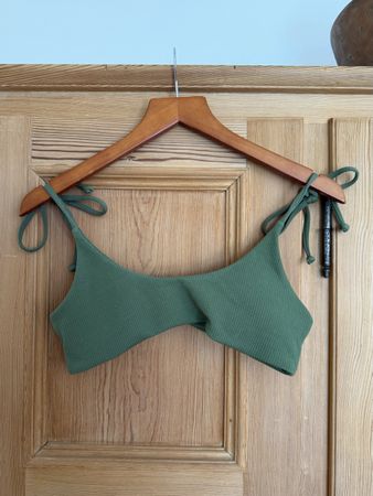 Bikini Top Grün Gerippt | M