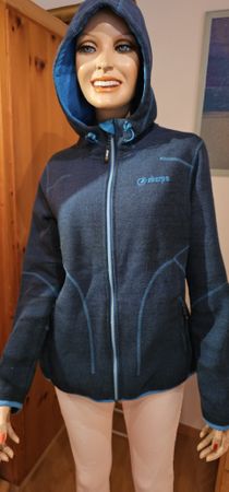 türkis farbige sherpa Kapuzzen Jacke gr.L
