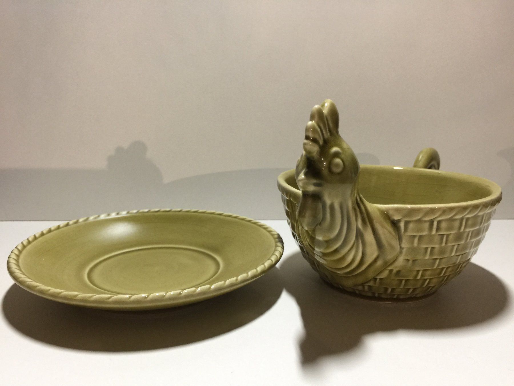 Schalen: WESTERN GERMANY Saucière + assiette coq – Gebraucht aus Cossonay-Ville von Les_1001_perles 6