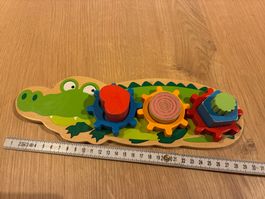 Krokodil, Motoriklern Spielzeug aus Holz, von Eichhorn