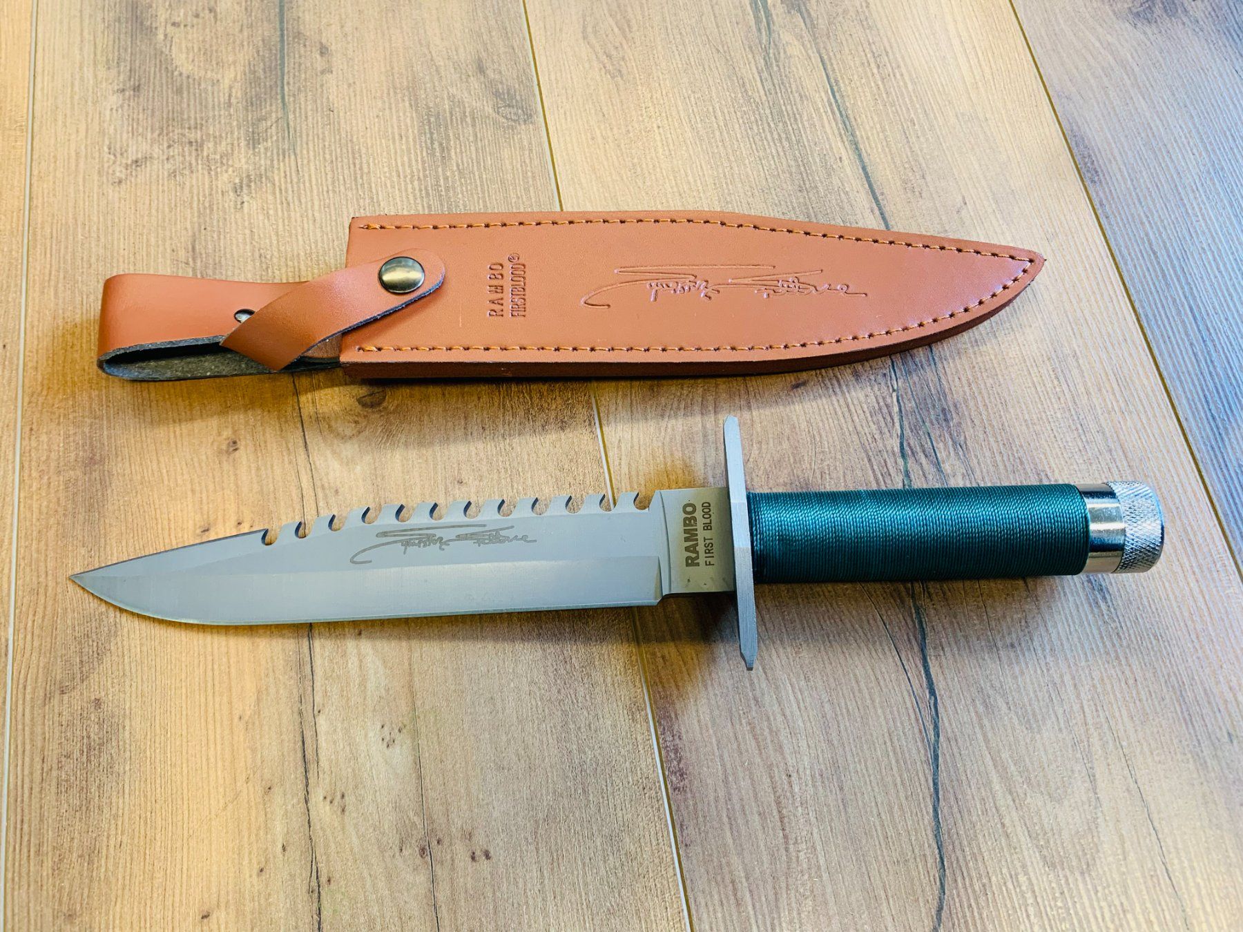 Coltellini militari: Rambo Survival Messer Green Line 35.5cm – Nuovo e nell'imballaggio originale da Bergdietikon venduto da shopAgent 4