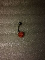 BAUCHNABEL PIERCING,,MIT ECHT KRISTALL,,GLANZIG