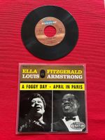 Jazz Single Ella Fitzgerald Louis Armstrong vinyl: A foggy d