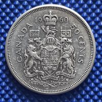 50 Cents Canada 1960 en argent