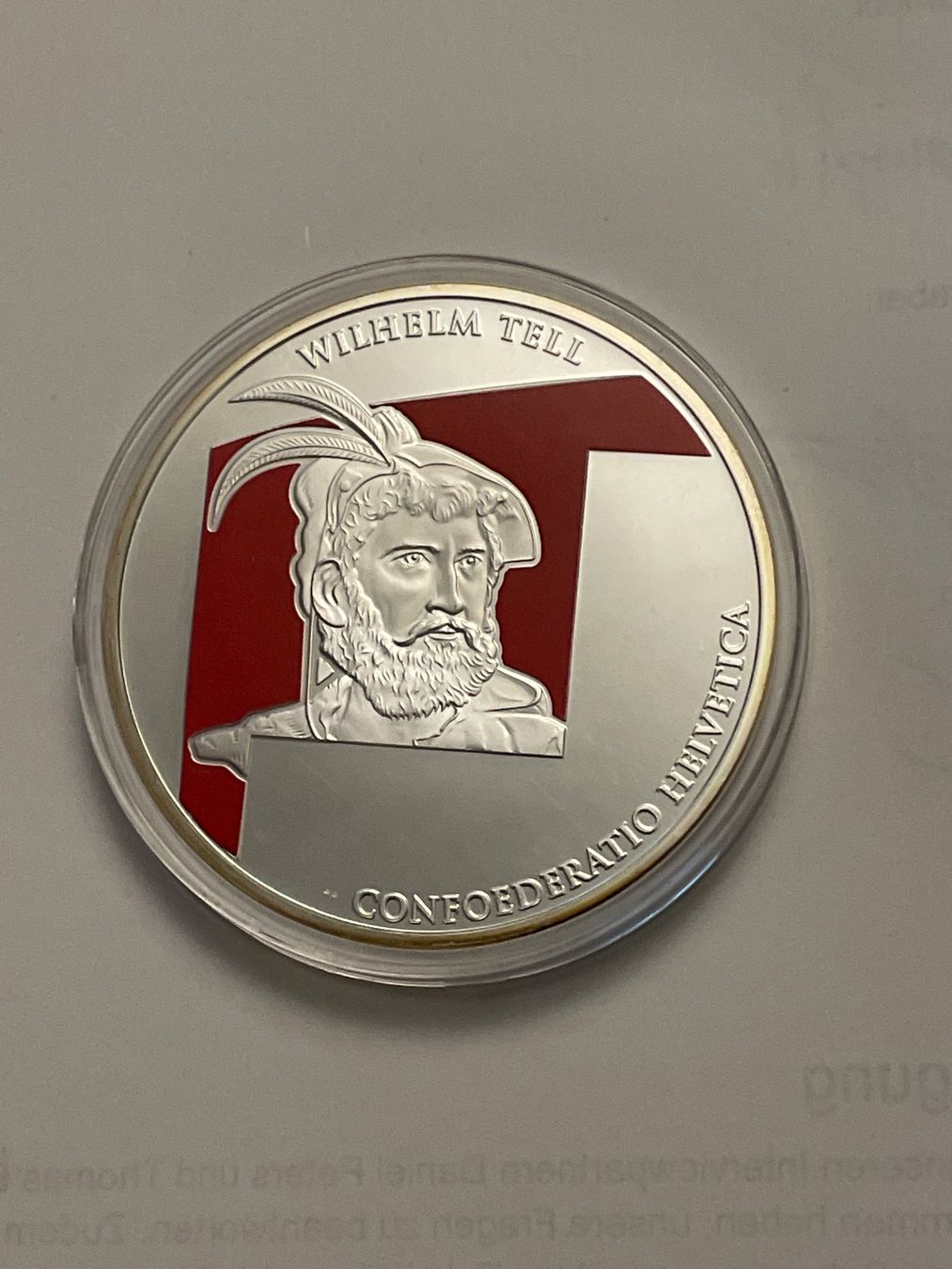 Tutti le monete: Münze Wilhelm Tell  70mm PP – Nuovo (secondo la descrizione) da Schlossrued venduto da Tkanada