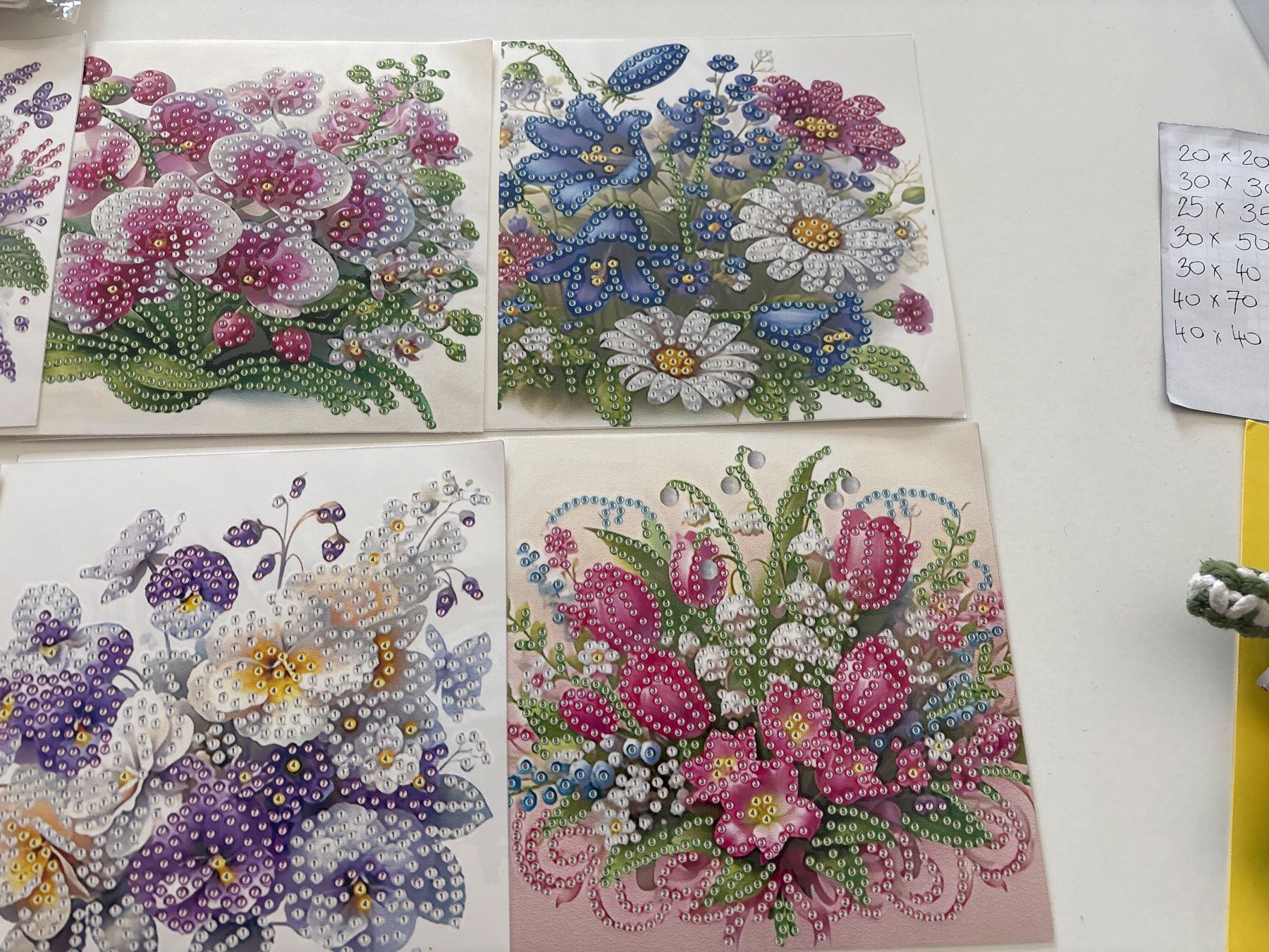 Bastelsets: Karten Blumen Diamond Painting – Neu (gemäss Beschreibung) aus Amriswil von SCHLOSSGEISTLI 2
