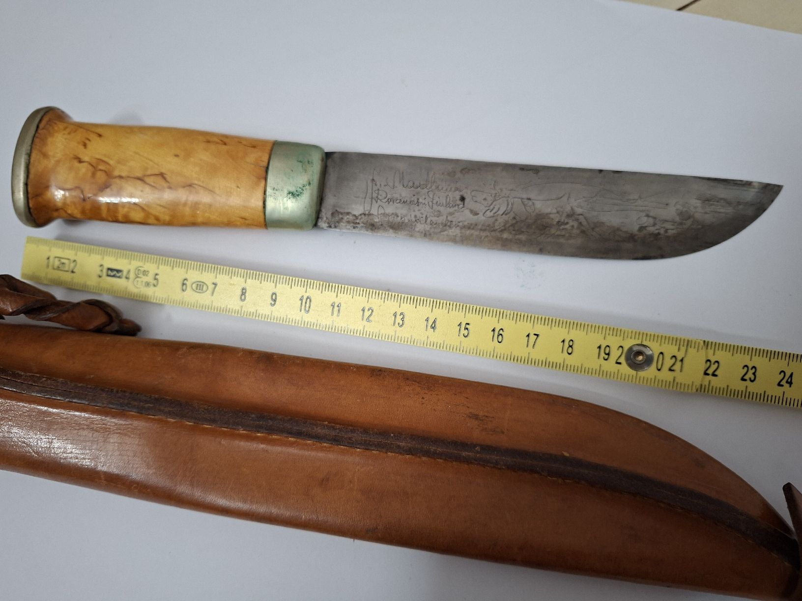 Marttiini Posate: Messer J. Marttiini mit Scheide gebrauchter Zustand – Usato da Olten venduto da Mezopotamya 4