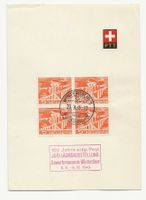 100 Jahre eidg. Post Jubiläumsausstellung 1949 Winterthur 9h