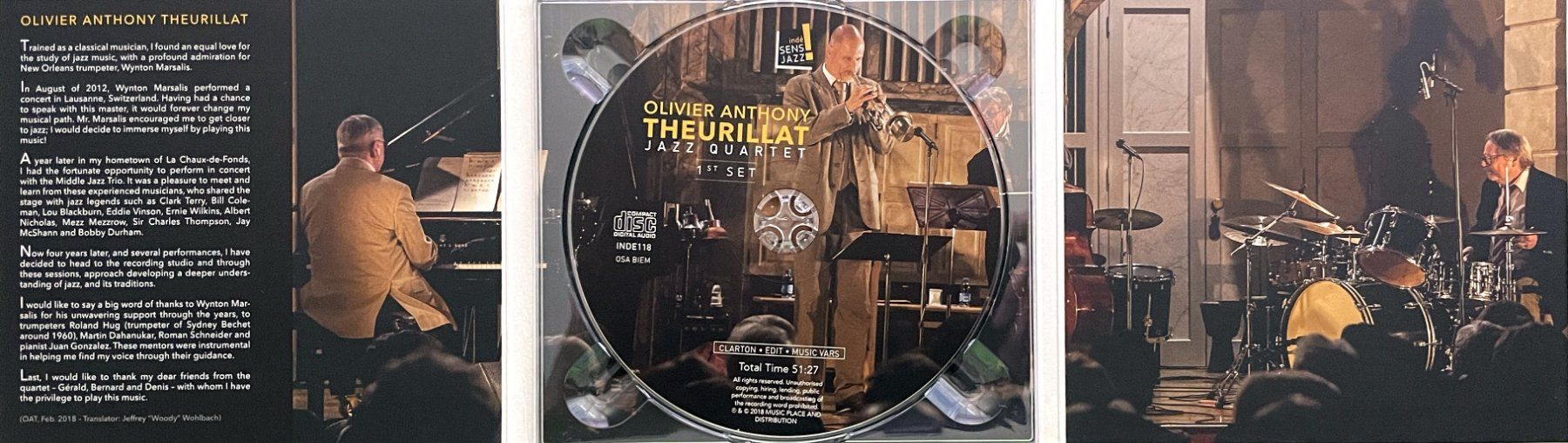 CD: Olivier A. Theurillat Jazz Quartet CD Digipack - 1st Set – Usato da Savagnier venduto da Ne2065 2