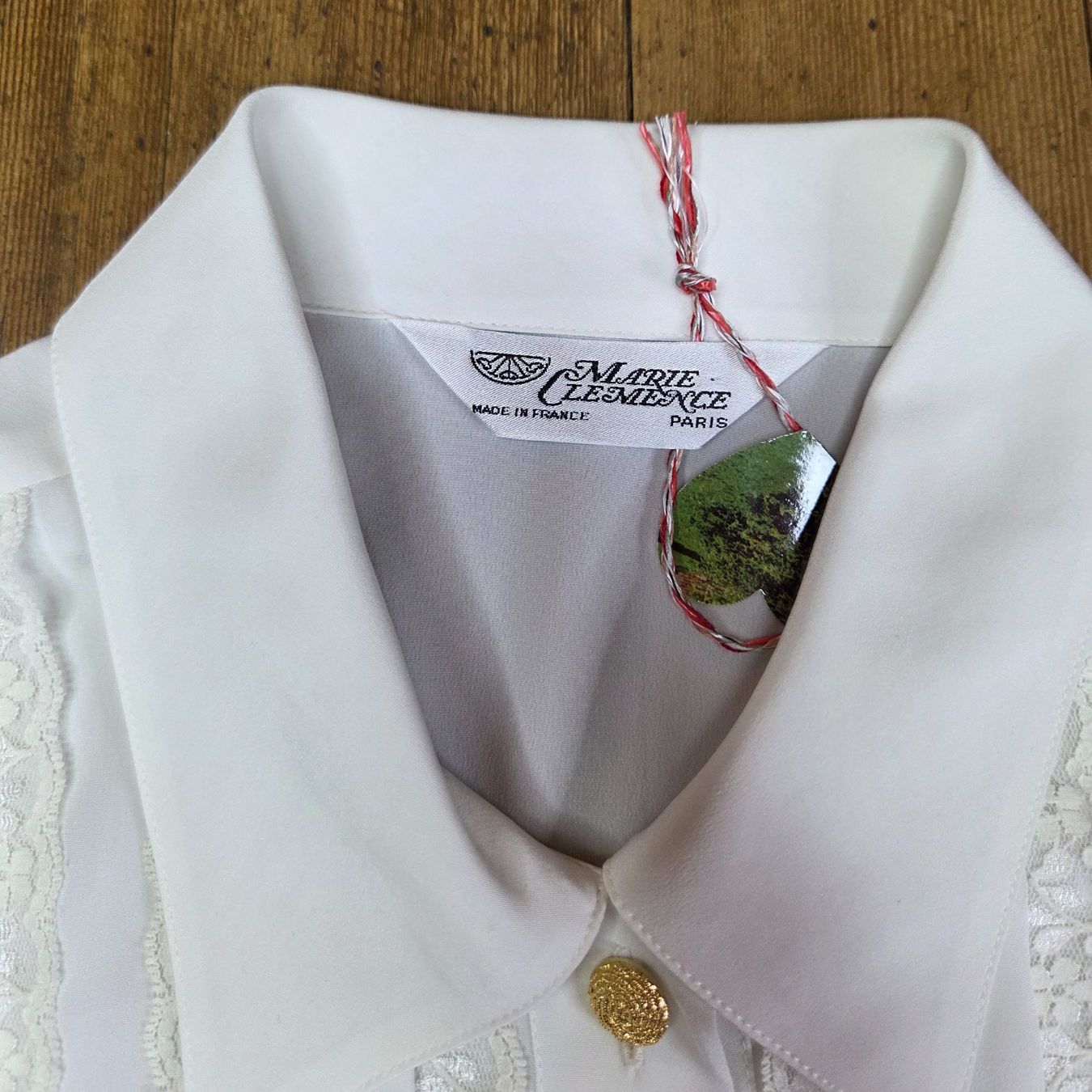 Camicette: Vintage weisse Spitzen Bluse – Usato da Bern venduto da -Aniko- 4