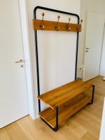 SULVAG Garderobe Holz/Metall mit Bank & Schuhablage