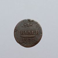 1 Heller 1824 Sachsen-Hildburghausen s