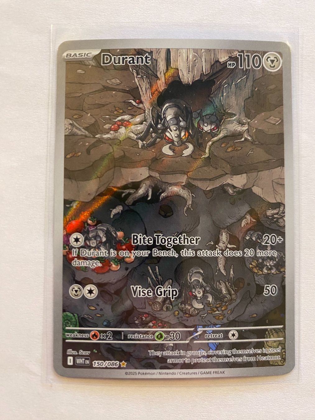Pokémon Carte collezionabili: Pokemon Durant 150/086 White Flare EN – Nuovo (secondo la descrizione) da Weingarten-Kalthäusern venduto da McGmavlo