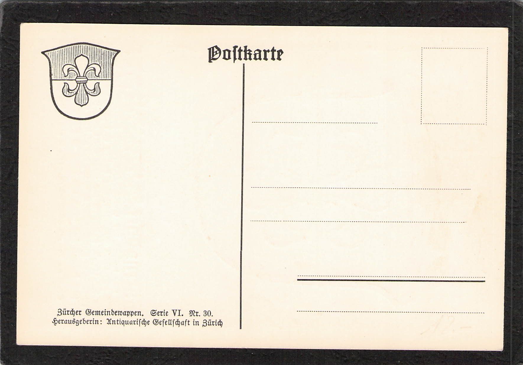 Cartoline postali: Gemeindewappen Nürensdorf ZH – Usato da Reichenburg venduto da ibiza18 1