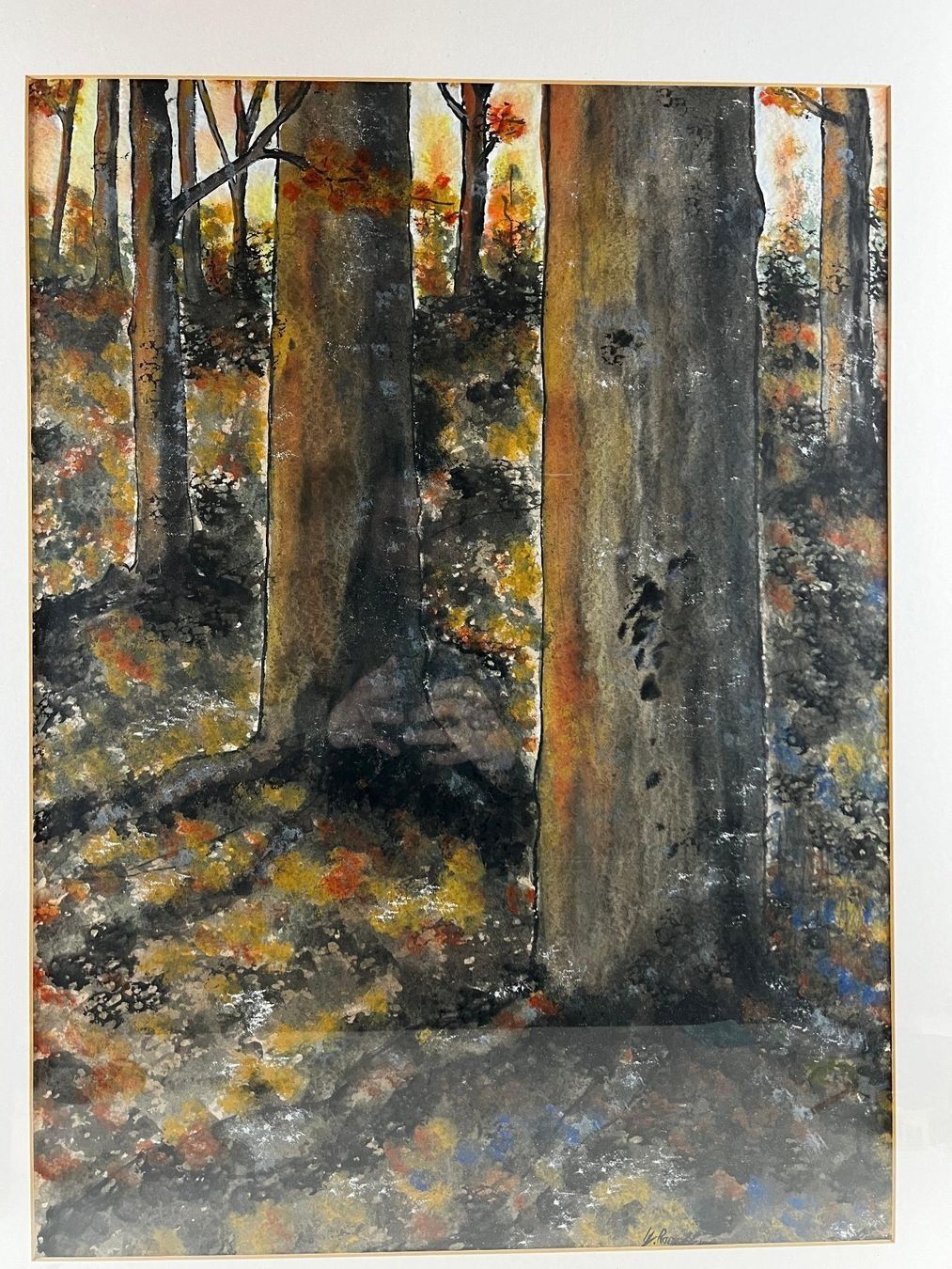 Dipinti: Wald im Herbst - Aquarell – Usato da Hinwil venduto da Grossformat 1