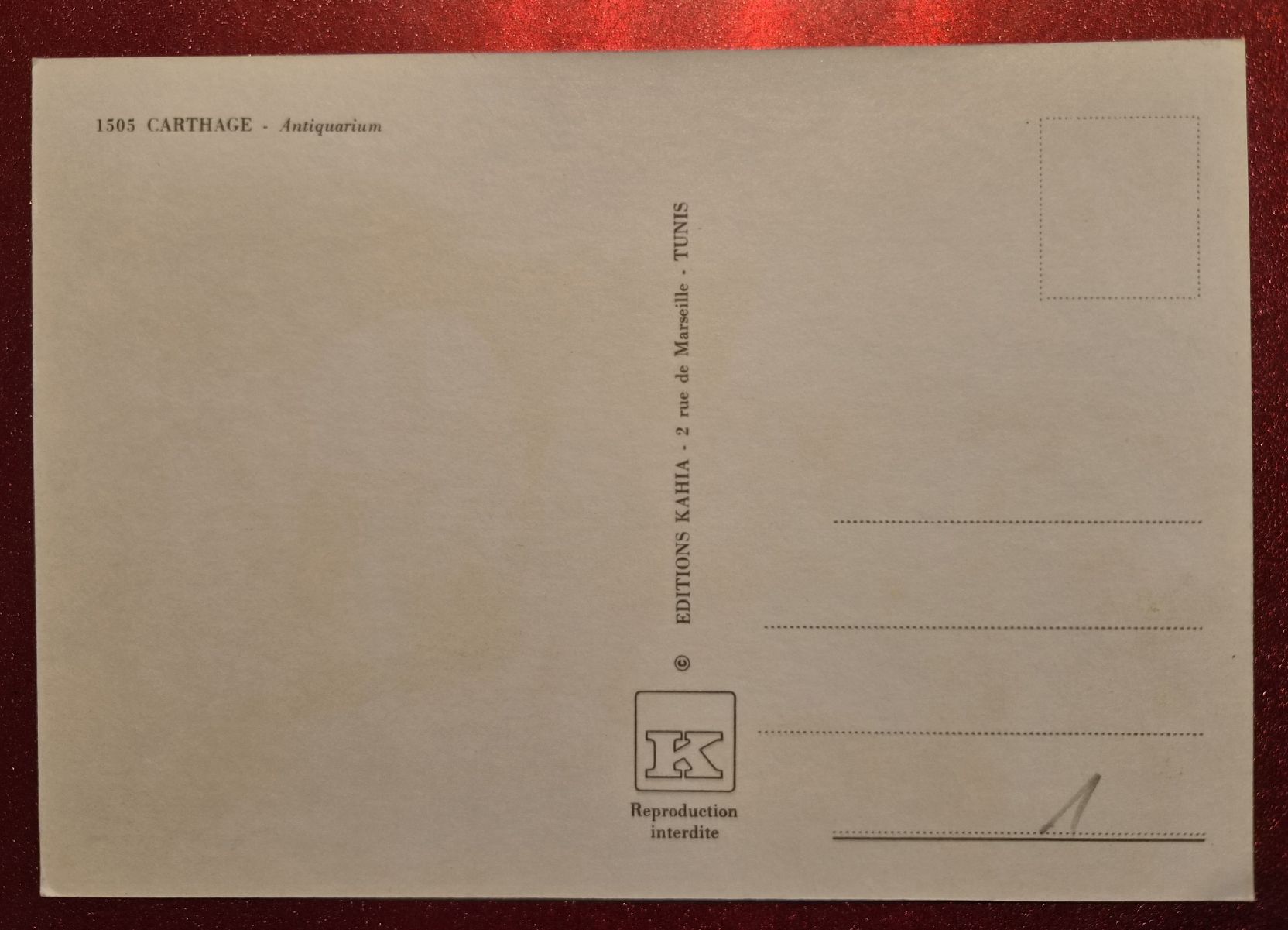 Cartoline postali: Carthage Antiquarium, Tunis, Top – Nuovo (secondo la descrizione) da Melchnau venduto da Arthurius 1