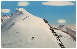 Jungfrau, Bergsteiger unterwegs zur Spitze, gelaufen 1915
