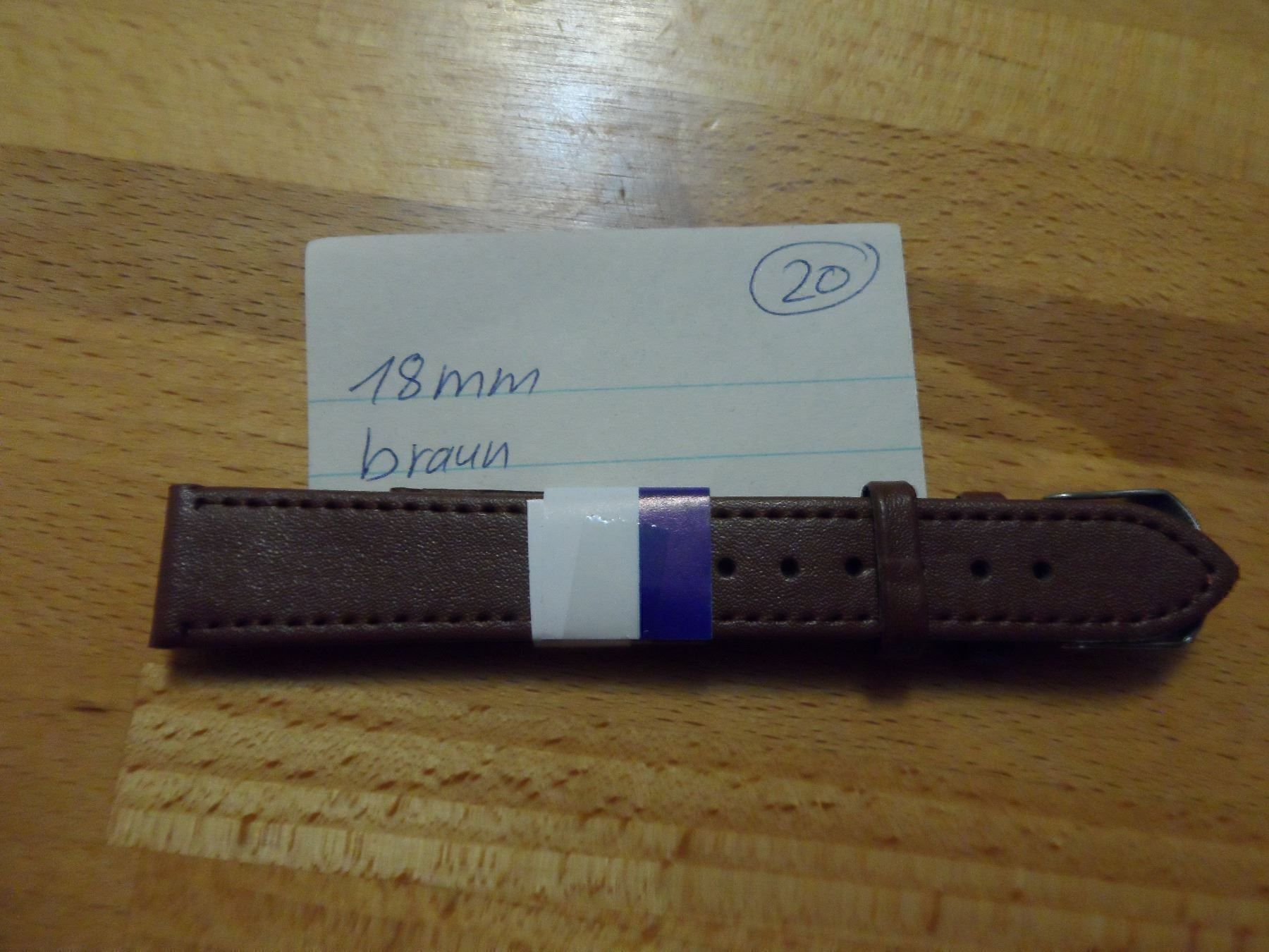 Bracciali & Braccialetti: 10 x Uhrenarmband, brauen, 18mm – Nuovo e nell'imballaggio originale da Riehen venduto da tamola67
