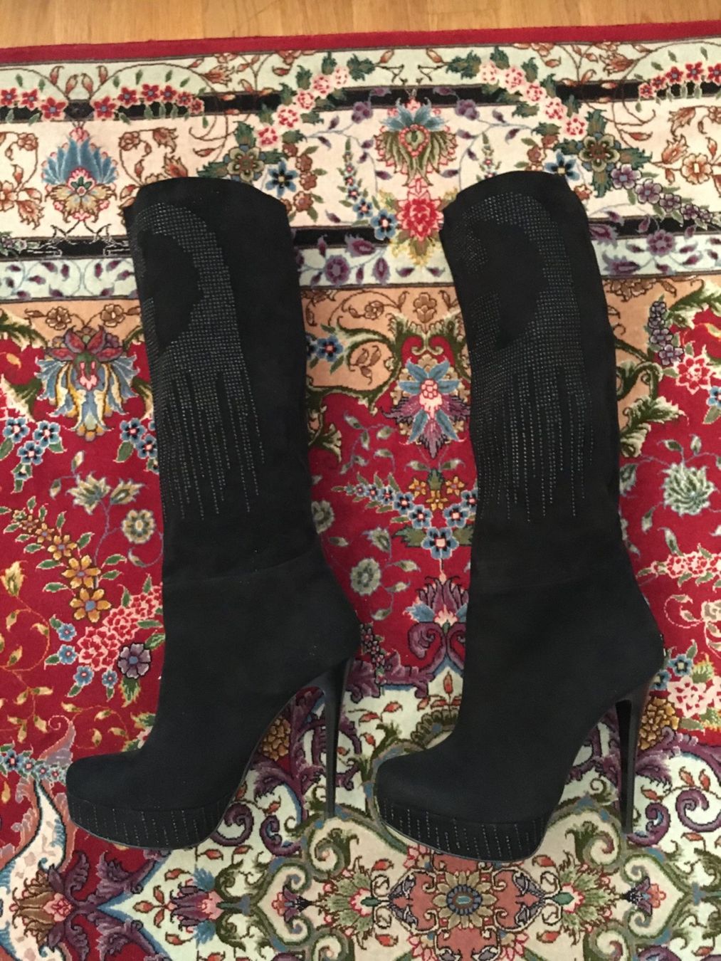 Damenschuhe: Strasssteine Stiefel Schwarz Italien – Neu (gemäss Beschreibung) aus Zürich von maxxam36 3