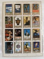 Briefmarken Geschichte der Olympischen Spiele UMM AL QIWAIN