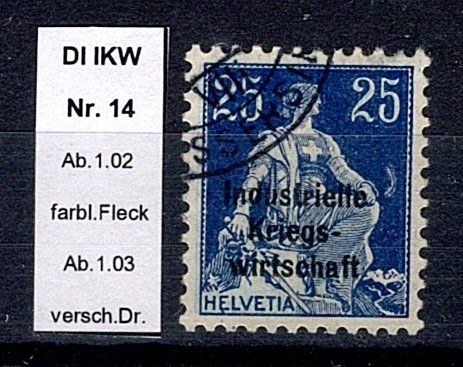 Alle Briefmarken: IKW Abart (914) – Gebraucht aus Burgdorf von blinky01