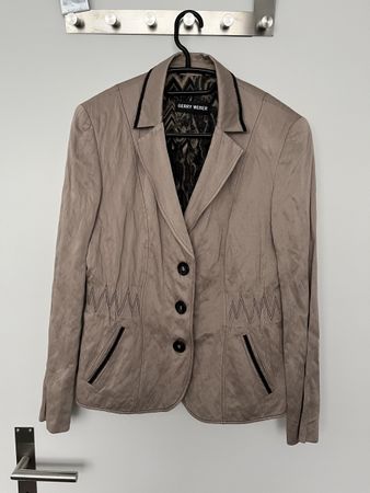 Gerry Weber Damen Blazer Gr. 40 Frühling Beige