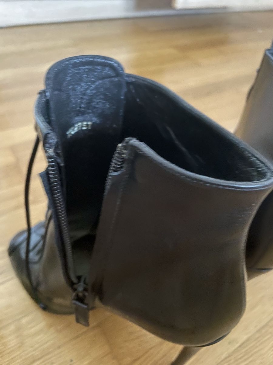 Damenschuhe: Tom Ford Leather Open Toe Ankle Boots, Size 39, Black 50 – Neu (gemäss Beschreibung) aus Dietikon von val_7c5x 5