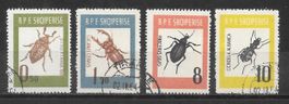 Albanien Serie 735 - 738 Insekten gestempelt 2.4.1964