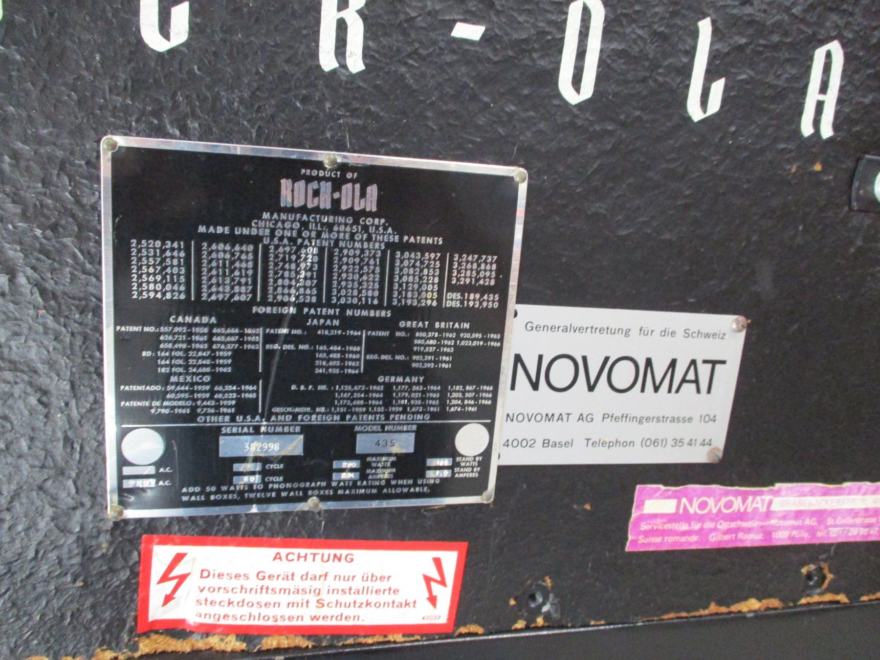Rock-Ola Musiktruhen: Musikbox Rock Ola Modell 435 – Gebraucht aus Tübach von edg_rm8z 4