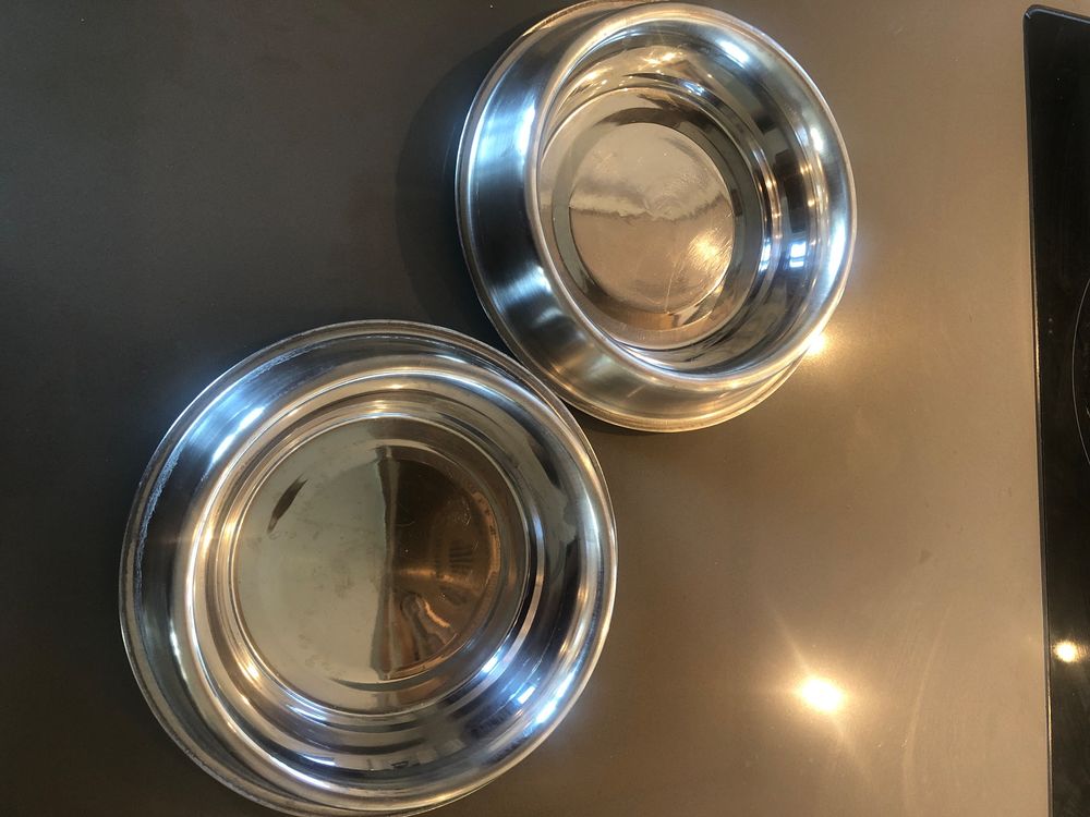 Futternapf-Set Für Hunde Und Katzen – Melamin-Ständer Mit Edelstahlschale, Rutschfest