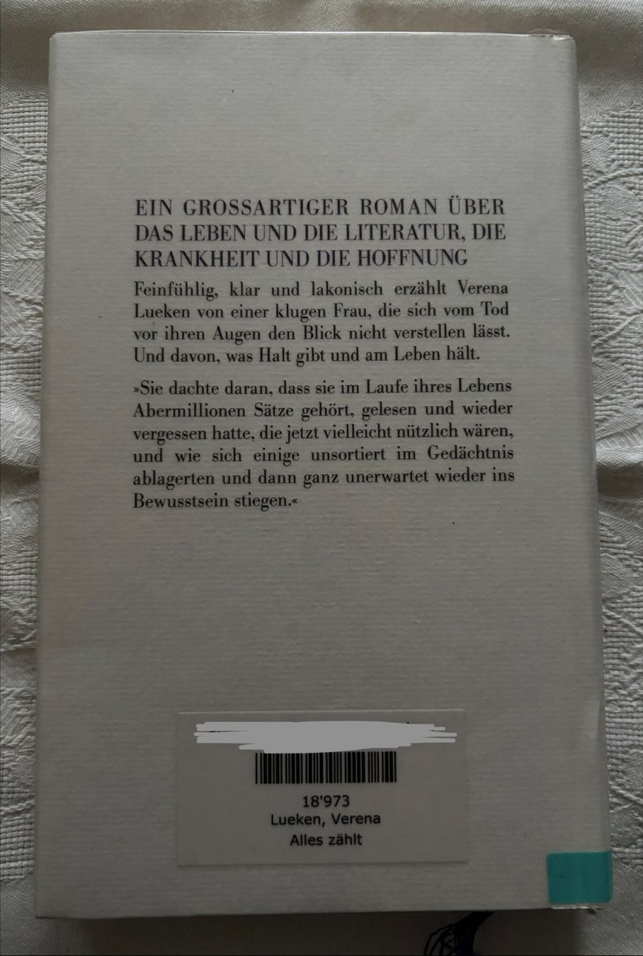 Libri: Alles zählt - Verena Lueken – Usato da Interlaken venduto da Poeschtli 1