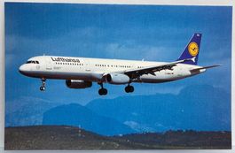 Postcard Airbus A321-131 Lufthansa