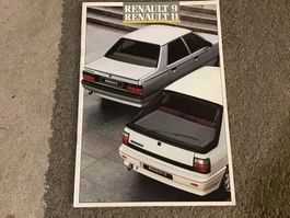 Renault 9 und 11 Verkaufsprospekt 24 Seiten ca. 1988