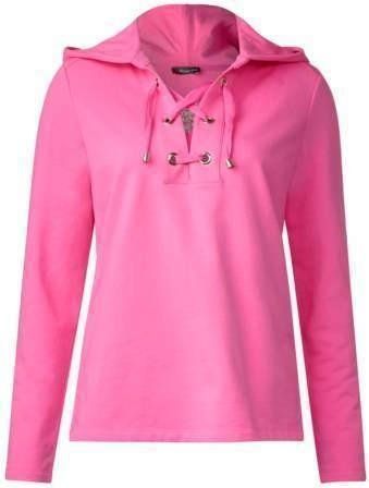 Street One Sweat Pullover mit Kapuze im Hoodie Style 44 Pink