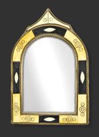 Vintage-Spiegel im maurischen Stil, handgefertigt, 27,5x18cm
