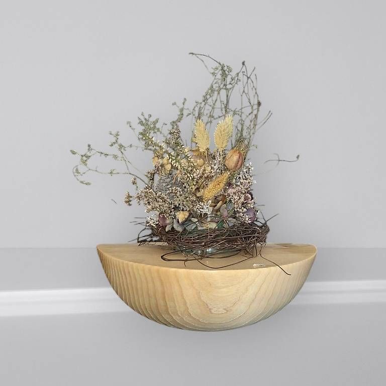 Tutte le decorazioni: Holzschale mit Gesteck (neu) – Nuovo e nell'imballaggio originale da Gamprin venduto da Holzkunst.