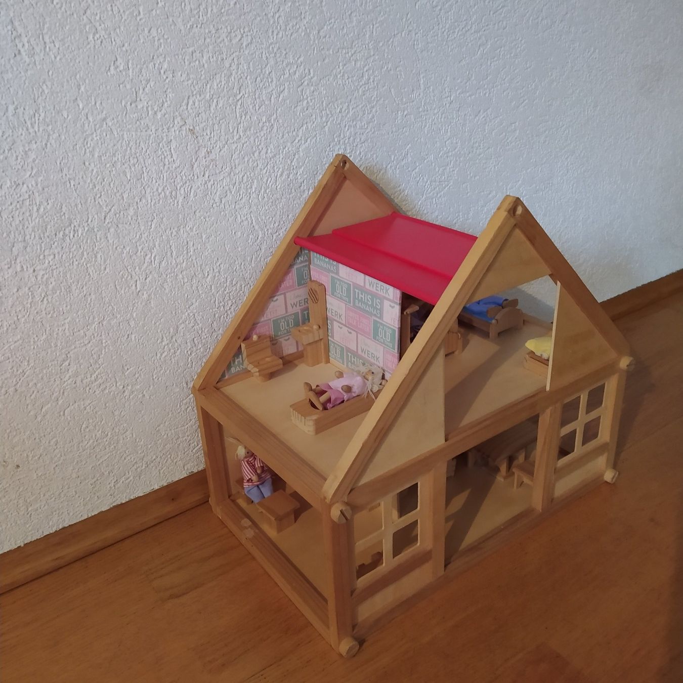 Case e mobili per bambole: Puppenhaus aus Holz – Usato da Riehen venduto da WinniePuh4 2